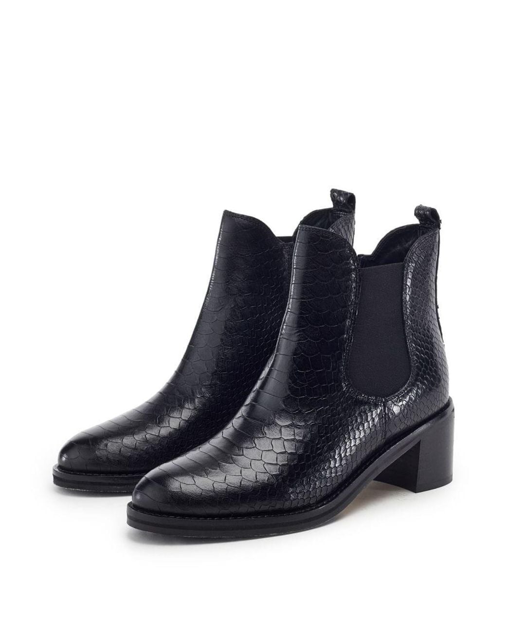 Moda In Pelle Blue Payten Snake Print Leather