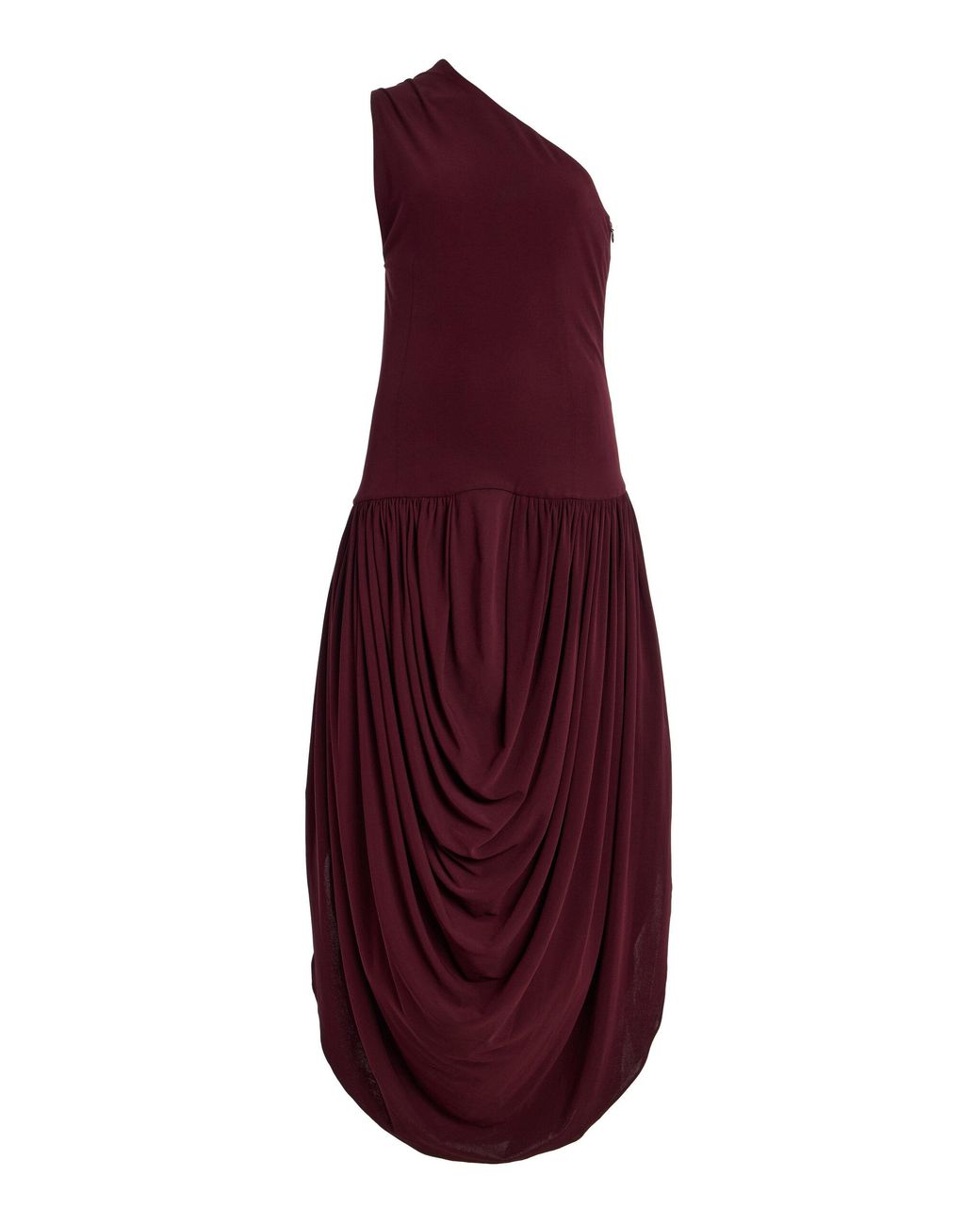 Brandon Maxwell Purple The Mila One-Shoulder Maxi Dress