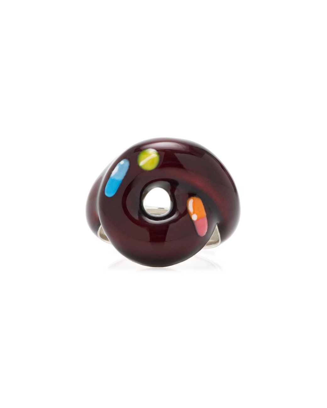 Bea Bongiasca Multicolor Exclusive Pill Tarallo Sterling Silver Enamel Ring
