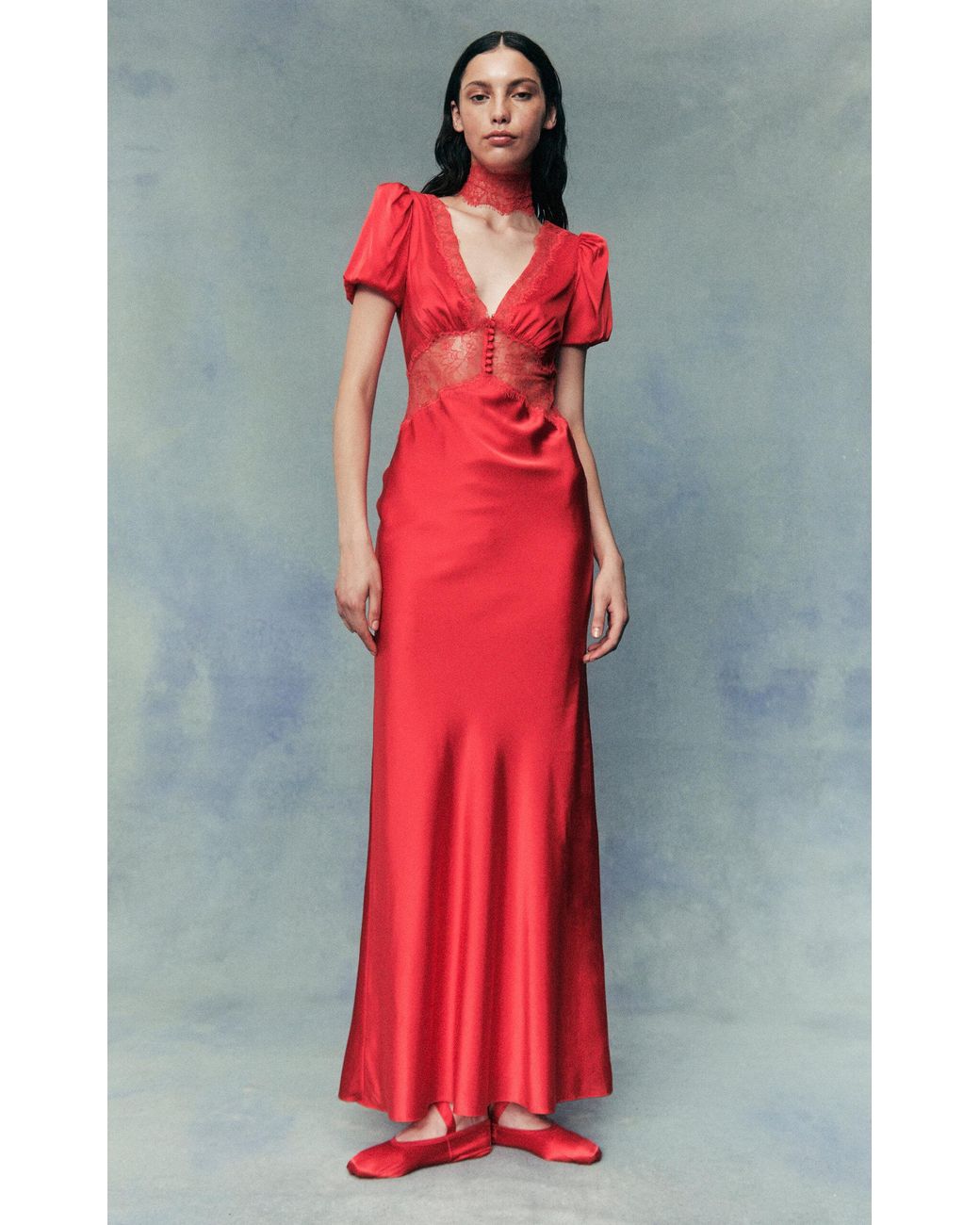 chinese dress ladies PAVLOVA LONG DRESS IN IVORY SILK SATIN – DE LA VALI OFFICIAL