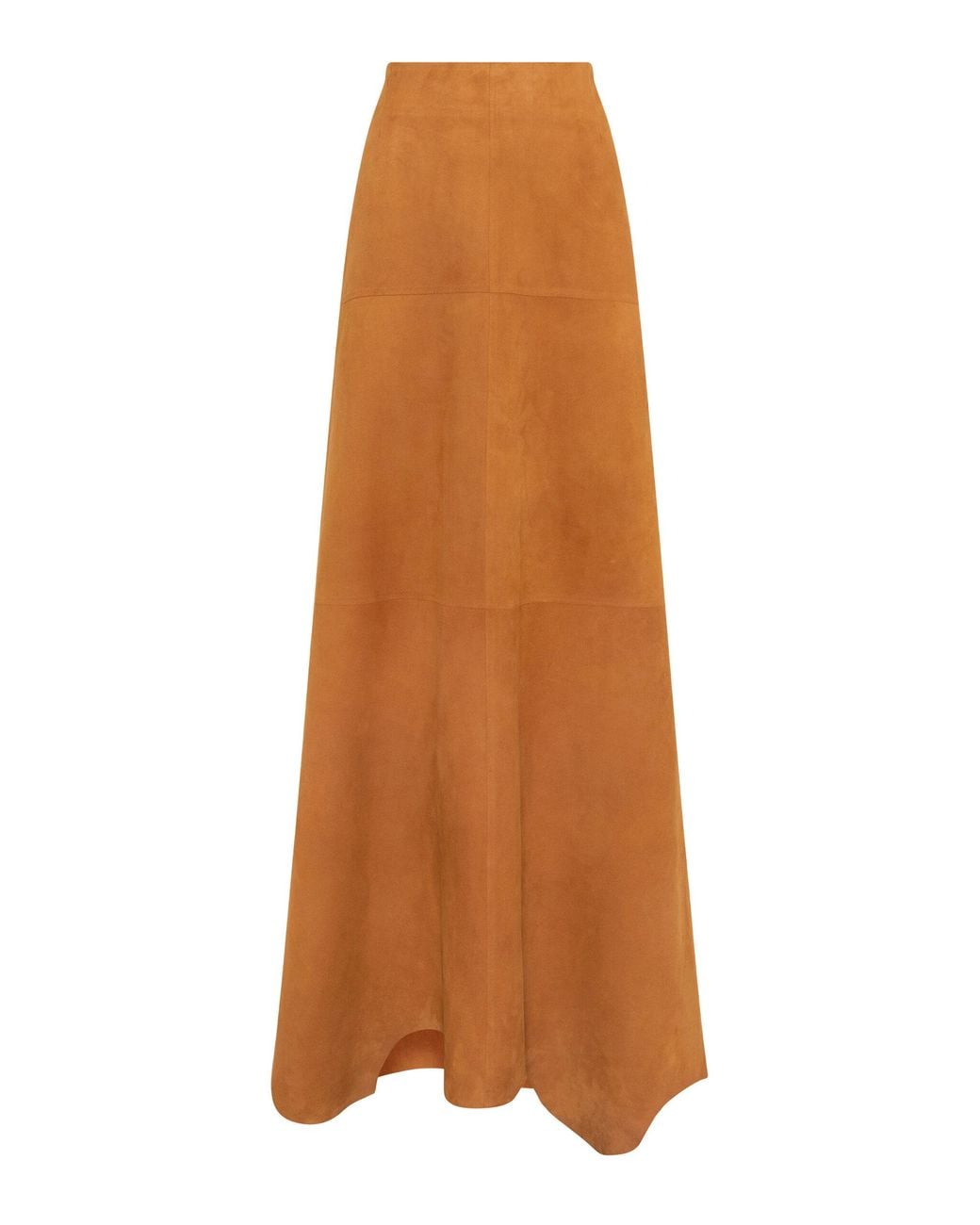 Gabriela Hearst Brown Talor Suede Maxi Skirt