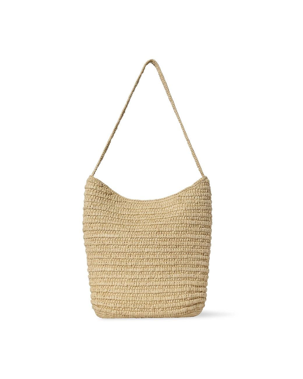 The Row White Alma Raffia Shoulder Bag
