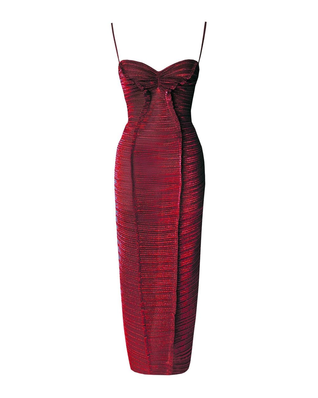 georgia hardinge exclusive the element metallic knit maxi dress Excusive Ruched Midi in Red plp-52635