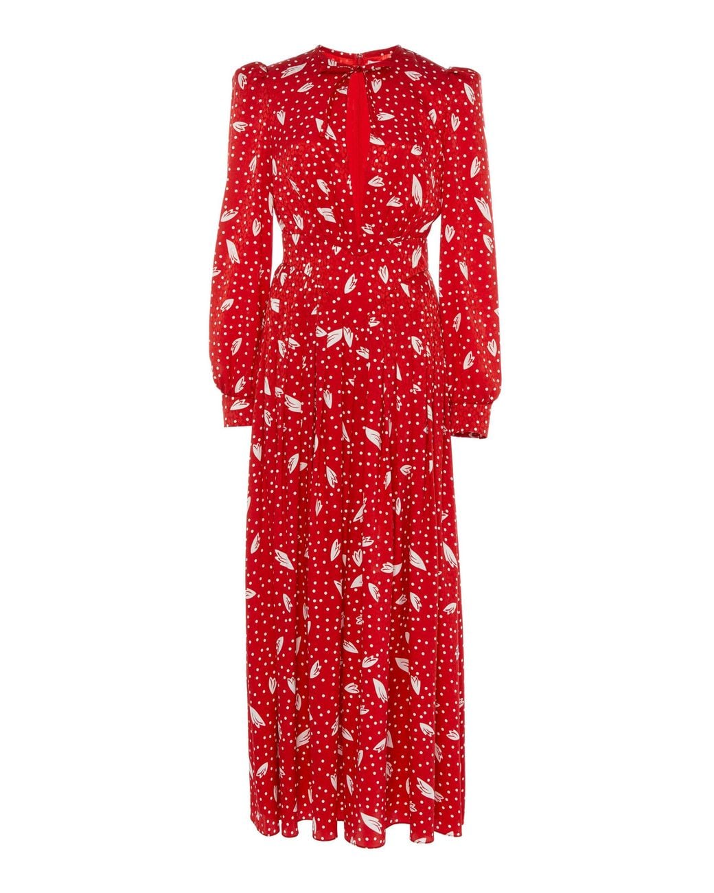 alessandra rich red silk dress Alessandra Rich Silk Feather Gown in Red