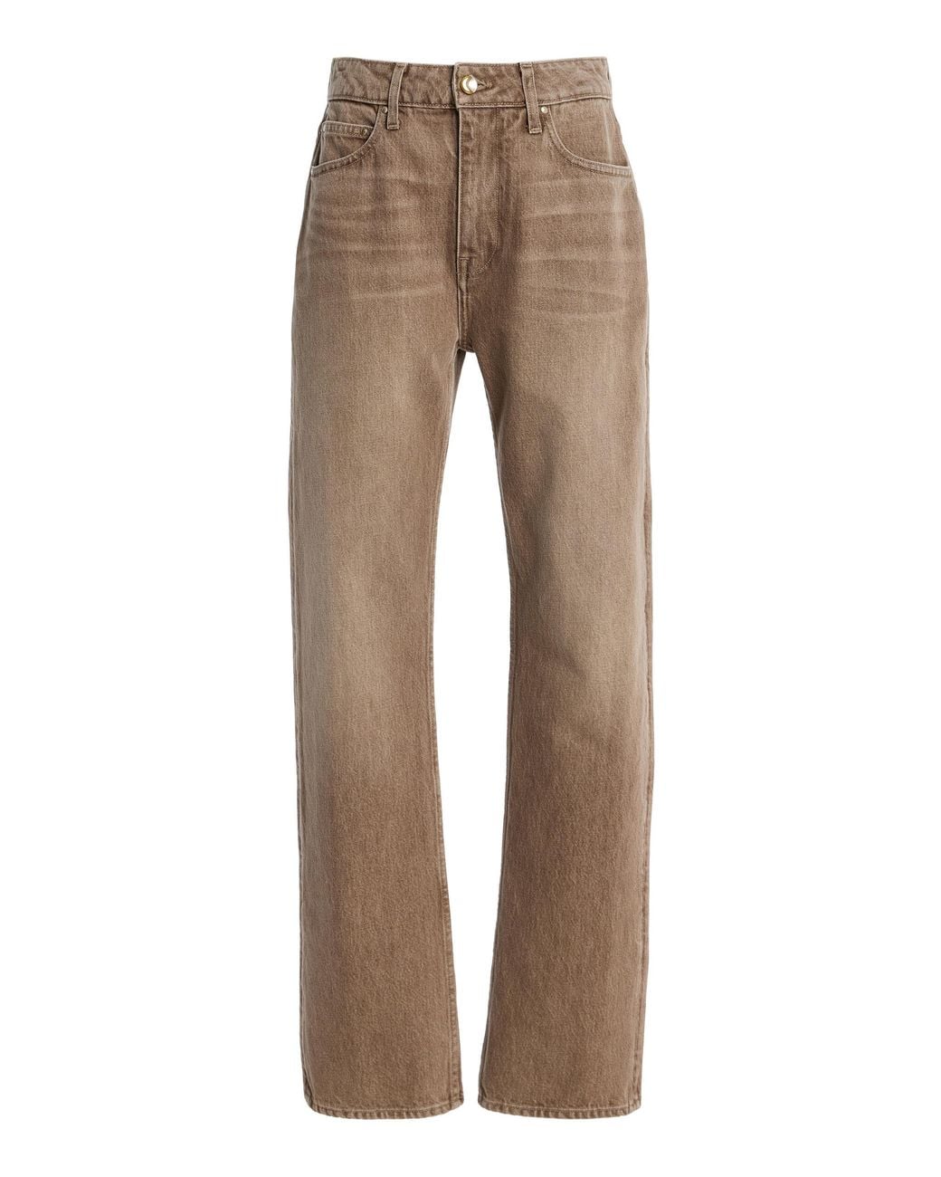 OSSOU Natural Holt Rigid Mid-rise Straight-leg Jeans