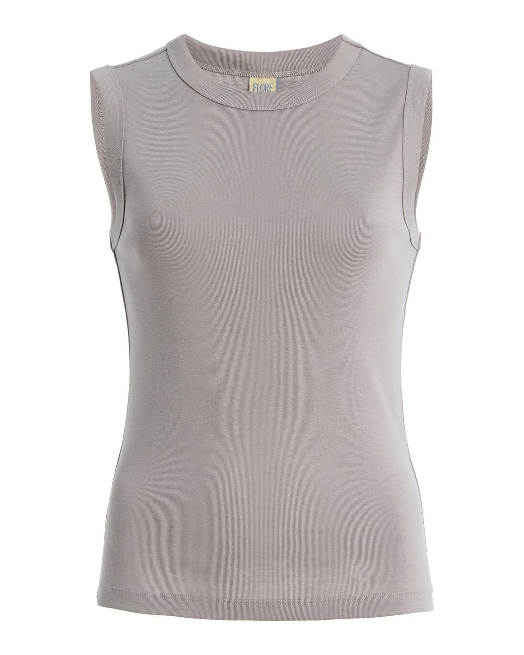 Flore Flore Gray Esme Cotton Tank Top