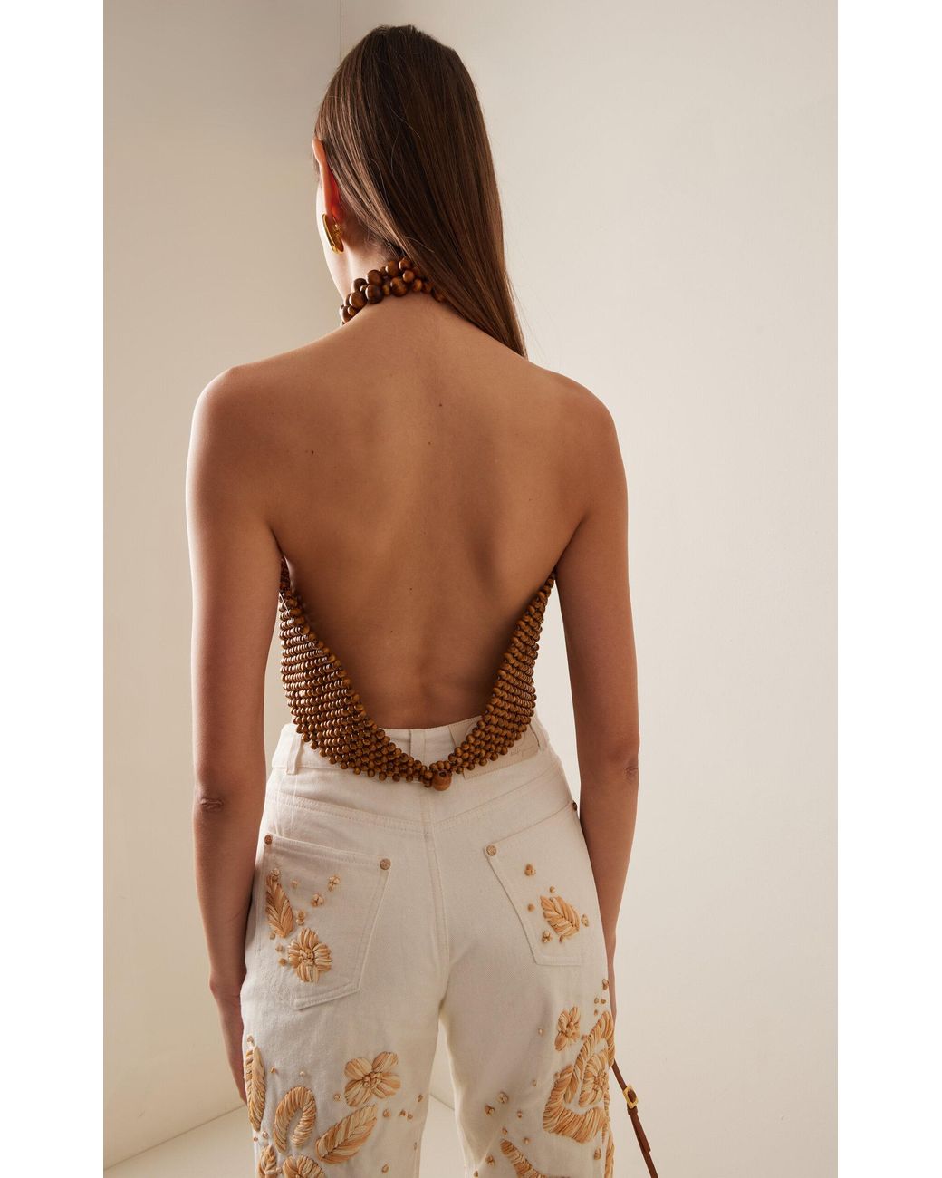 ANDRES decorative tulle tops A bold pop of terracotta, made