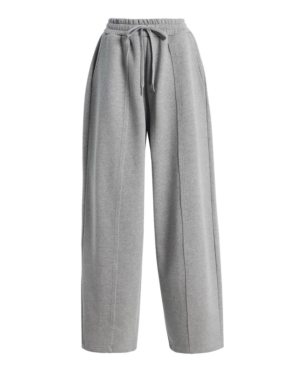 Frankie Shop Gray Mirra Cotton Sweatpants
