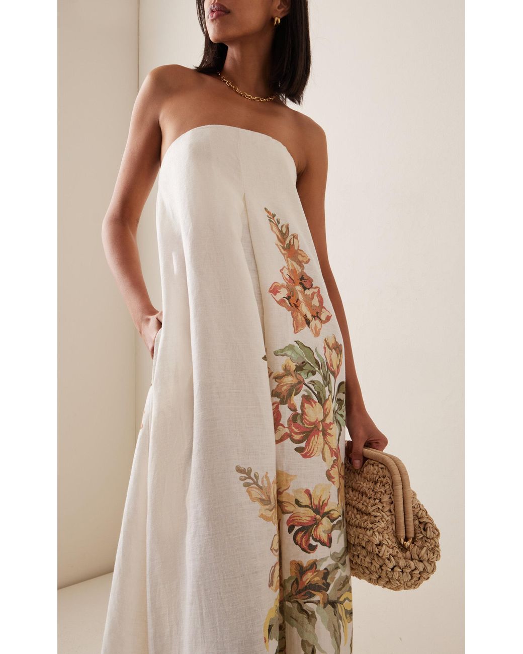 a line floral prom dress BABARONI Lace Dusty Sage Prom Dresses A-line Scoop Floral Ruched Pleated Beaded Sequins Appliqued main image 1