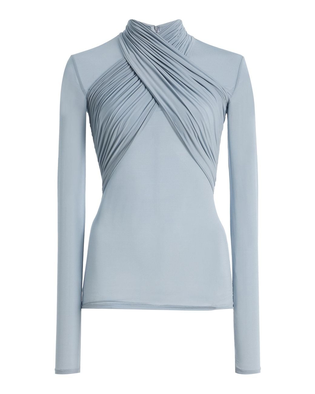 Franchise Blue Odessa Crossover Long-Sleeve Top