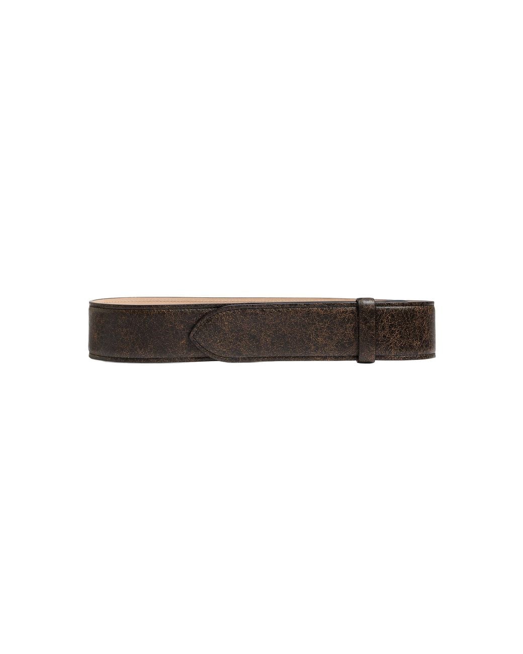 Khaite Brown Theo Leather Belt