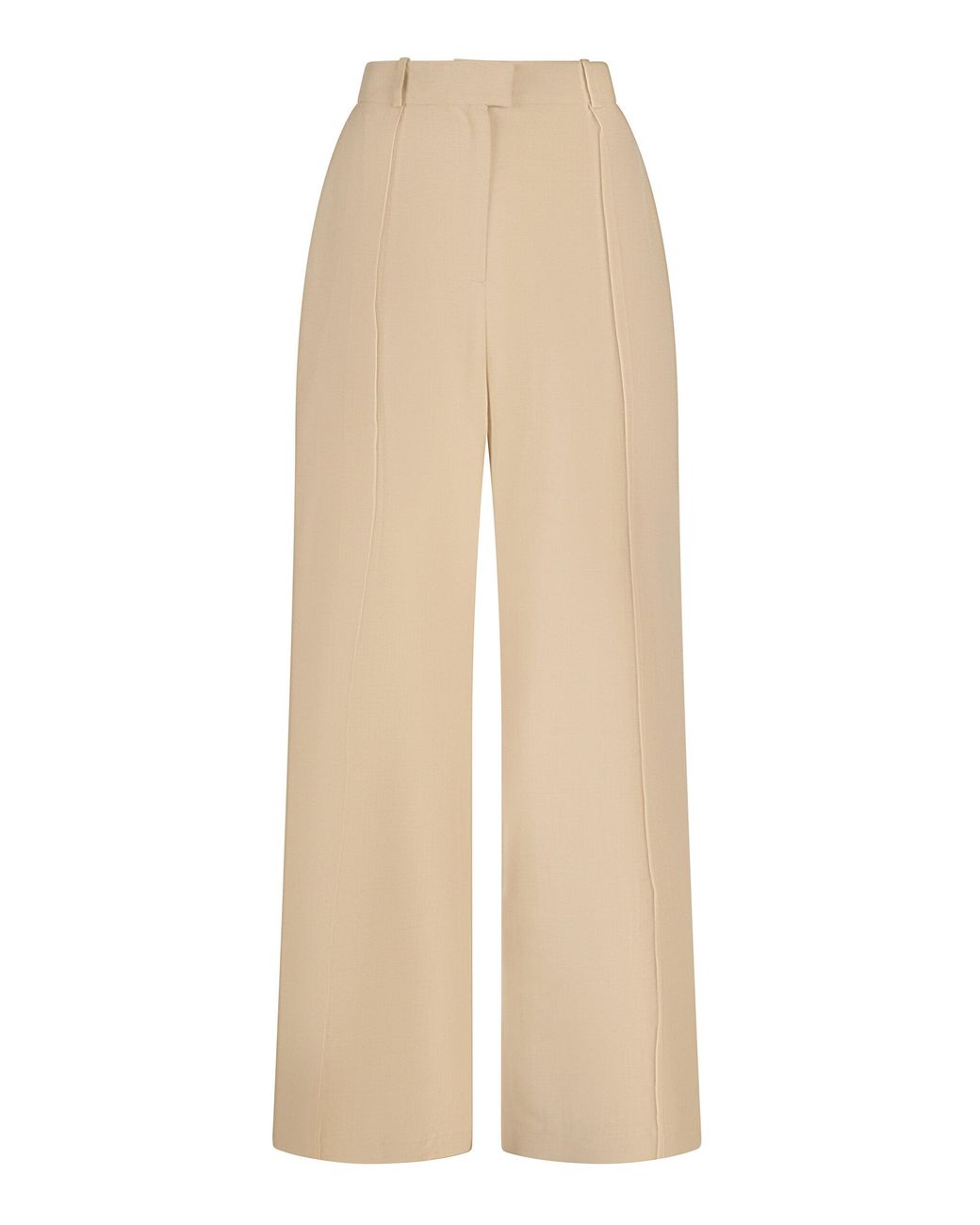 Martin Grant Natural Silk High-Waisted Pleated Pants