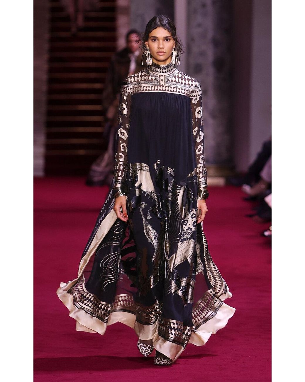 Zimmermann Illustration Otto Metallic Silk-Blend Jacquard
