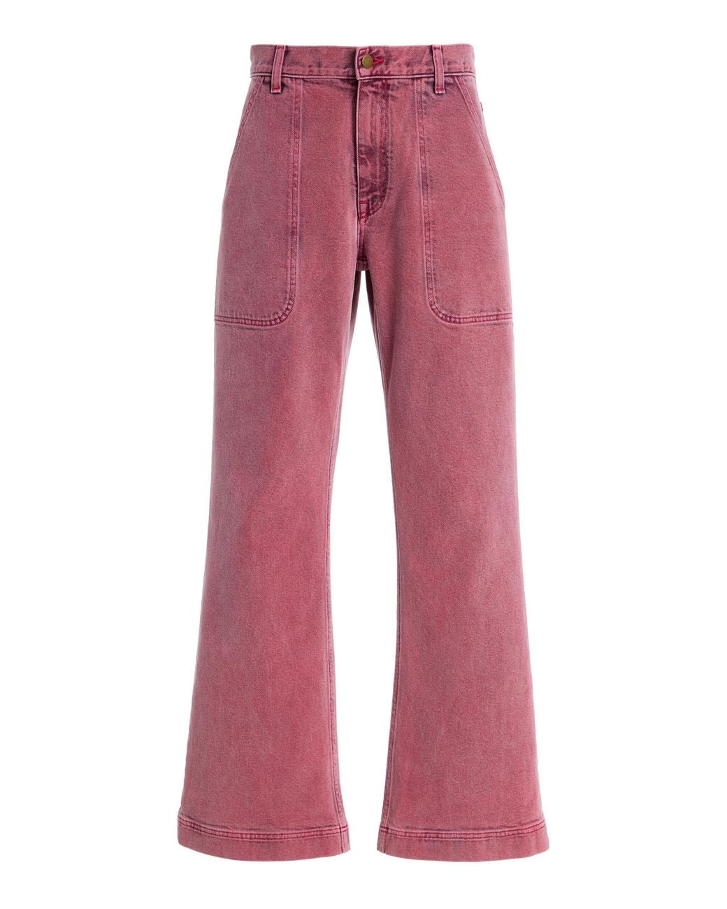 Sanderlak Rigid Low-Rise Flared Utility Jean