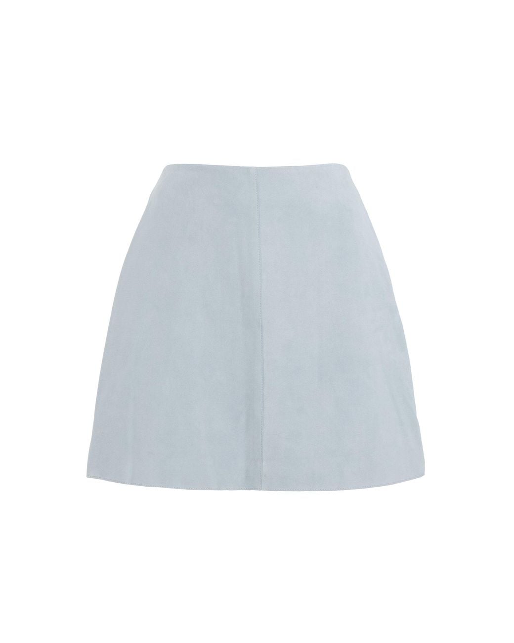 By Malene Birger White Nola Suede Mini Skirt