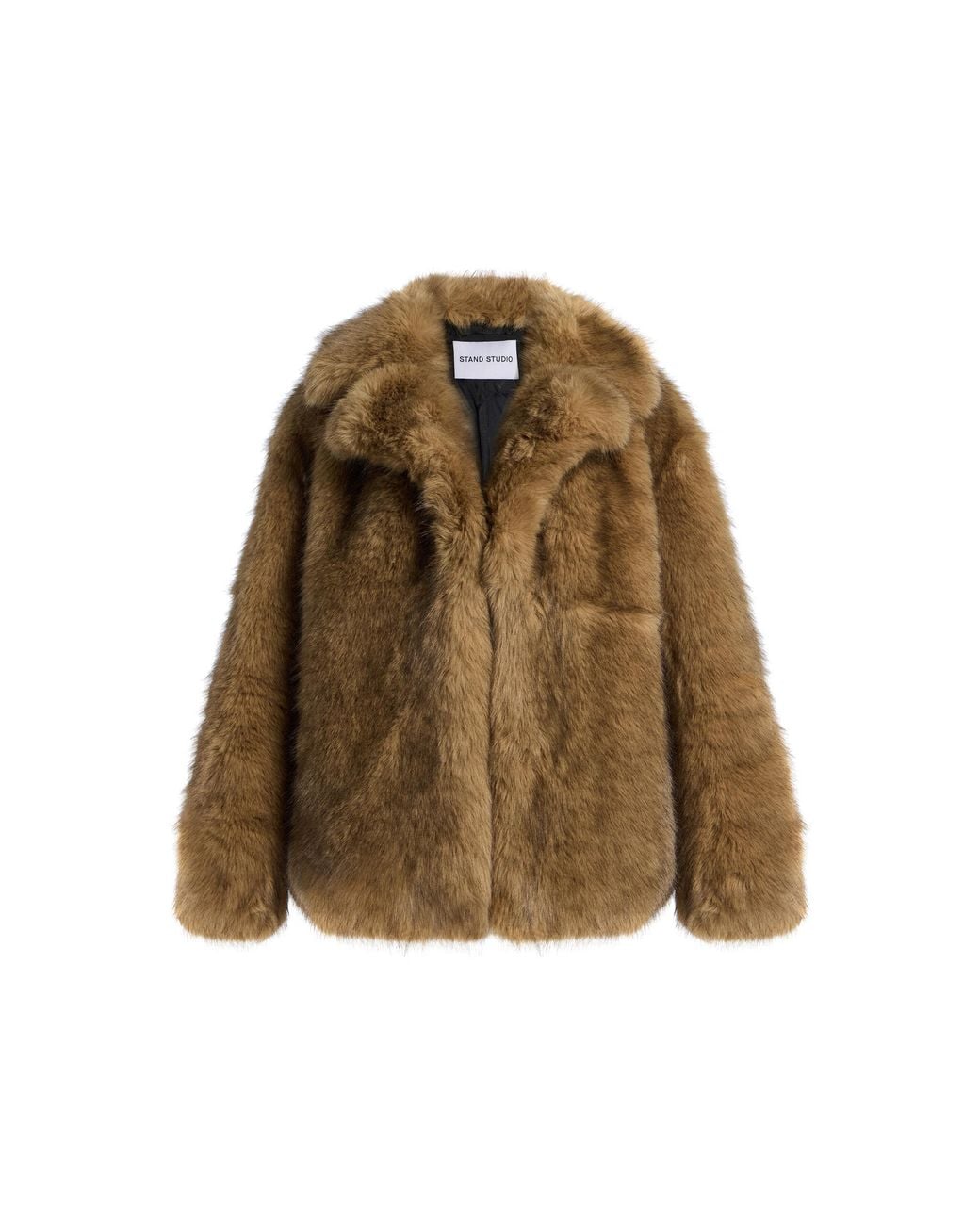 Stand Studio Natural Valentina Faux Fur Jacket
