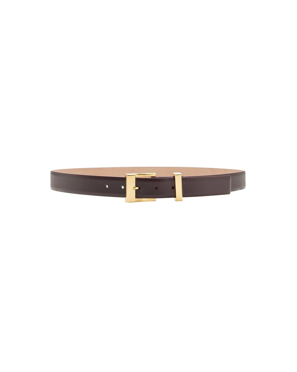 Khaite Red Manhattan Leather Belt