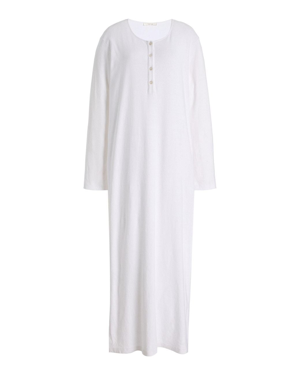 The Row White Latoya Cotton-Jersey Maxi Dress