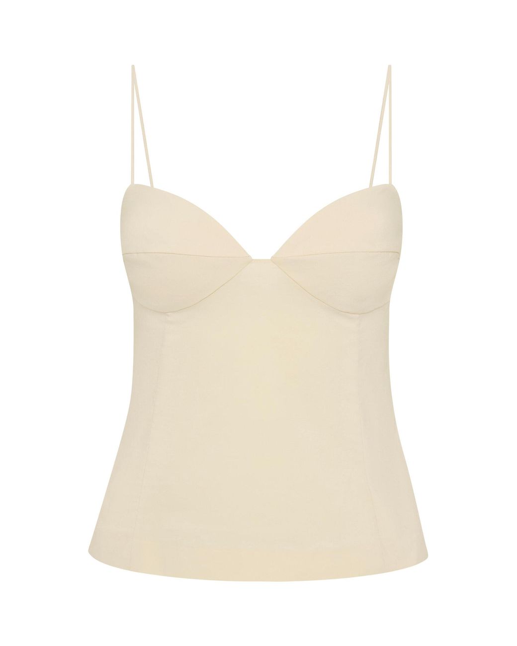 St. Agni Natural Studio Cotton-Blend Camisole Top