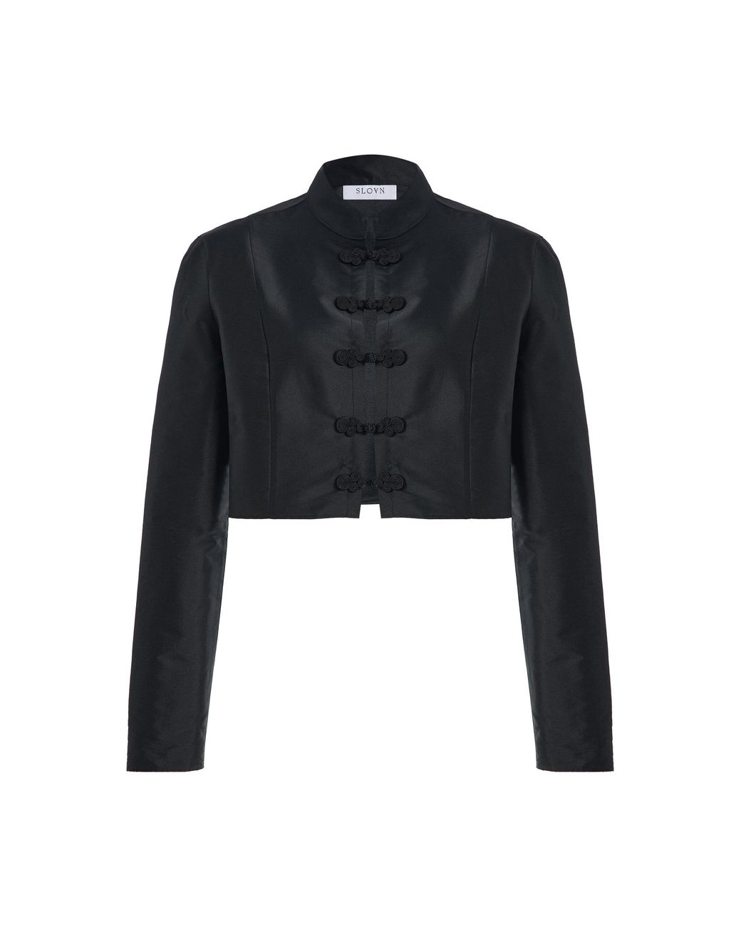 Sloan Black Exclusive The Fitted Crepe Top