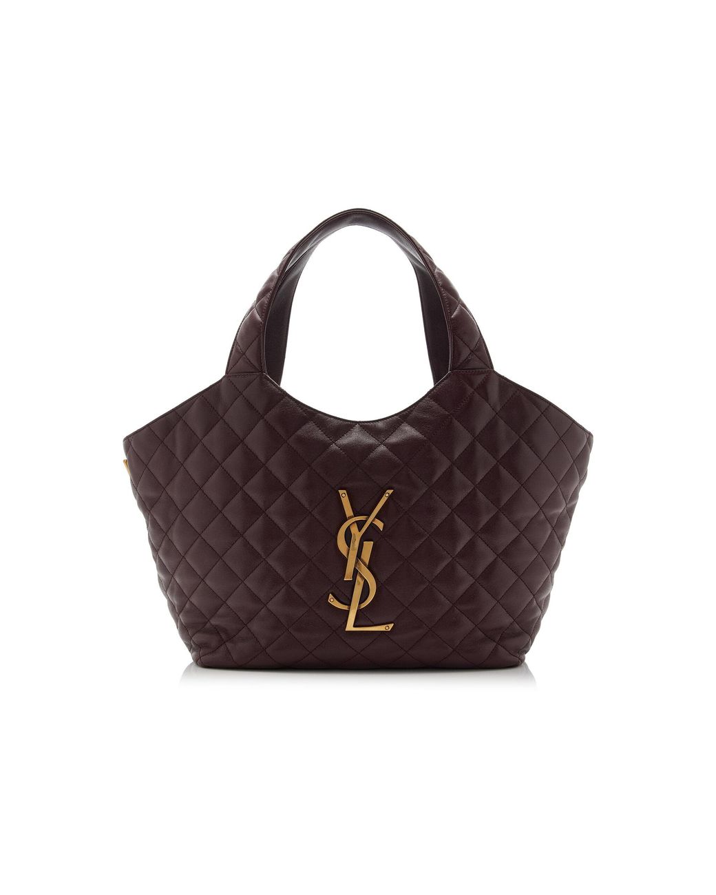 Saint Laurent Red Icare Medium Quilted Leather Bag