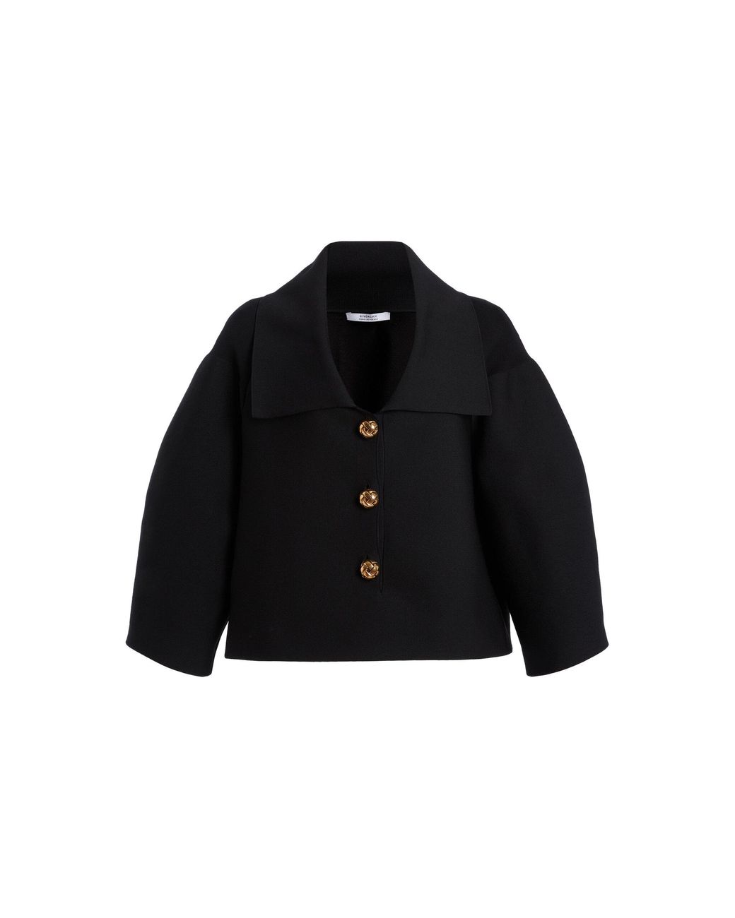 Givenchy Black Cocoon Buttoned Jacket