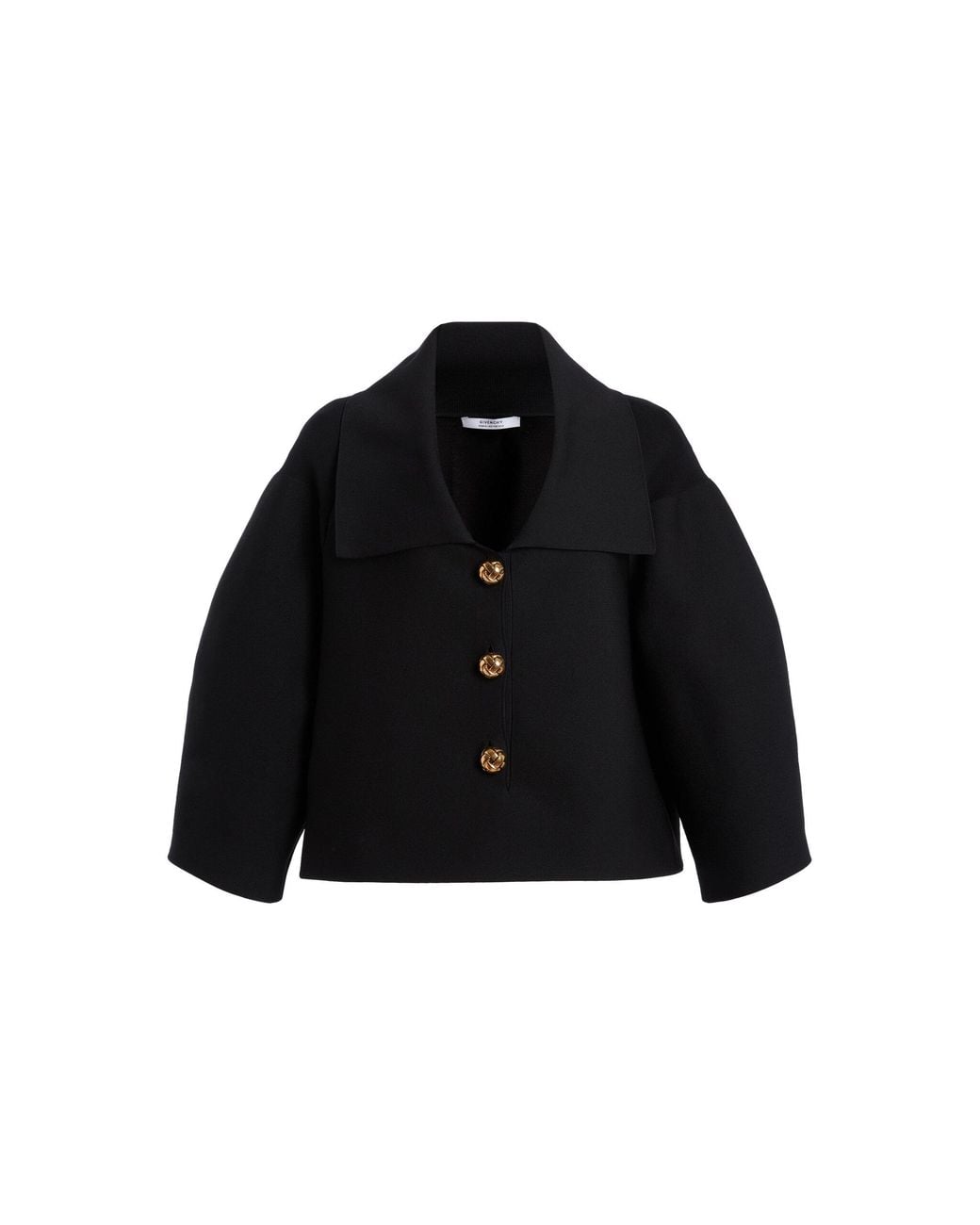 Givenchy Black Cocoon Buttoned Jacket