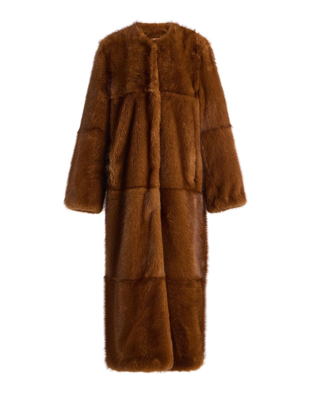 Stand Studio Brown Hilma Faux Fur Coat