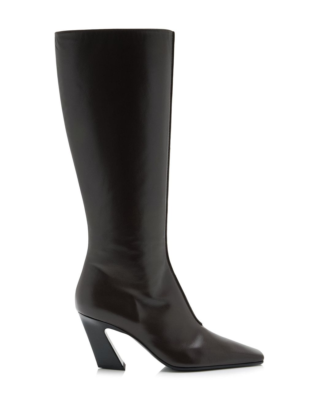 Bottega Veneta Black Banzai Leather Knee Boots