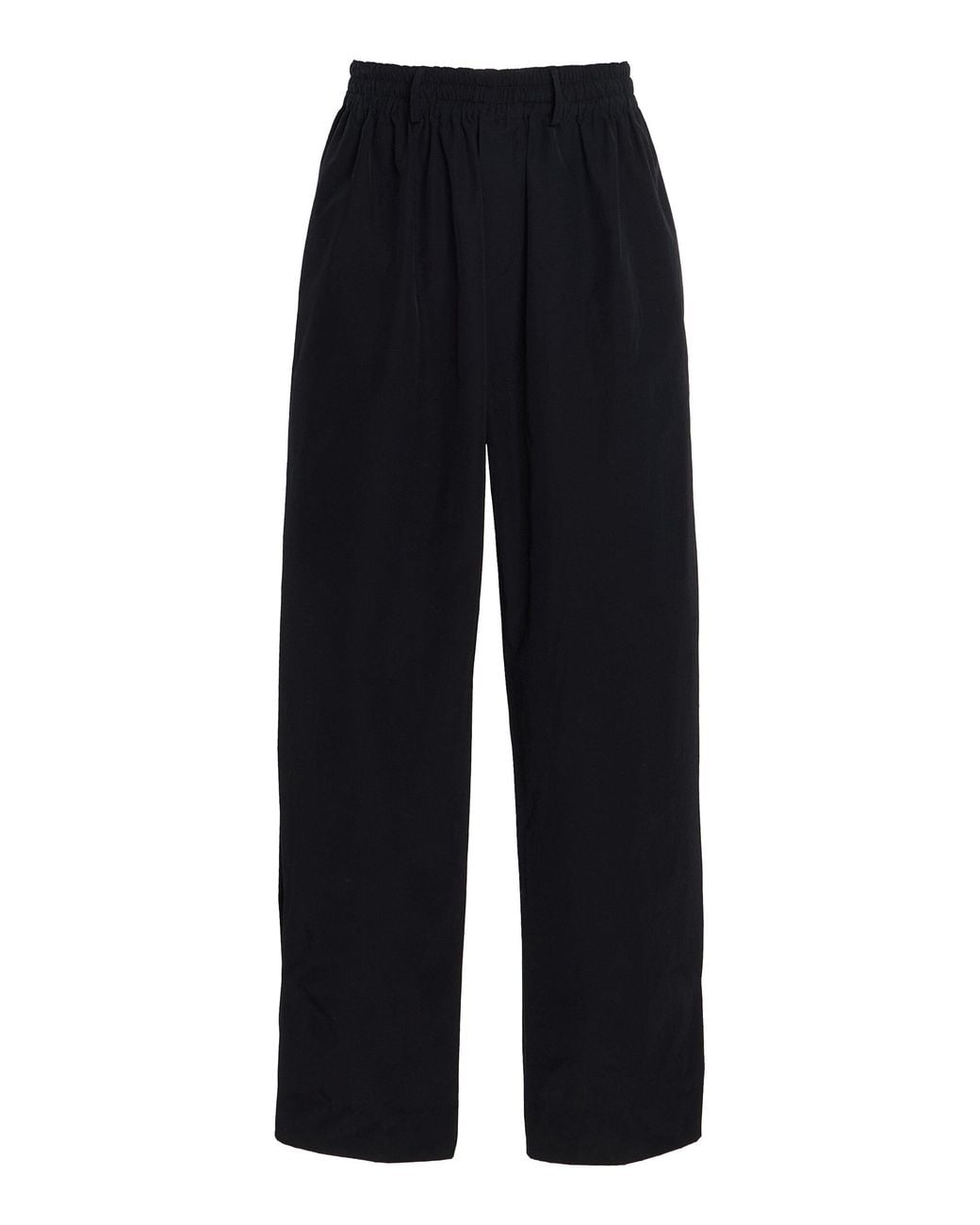 Brandon Maxwell Blue The Teagan Cotton-Blend Straight-Leg Pants