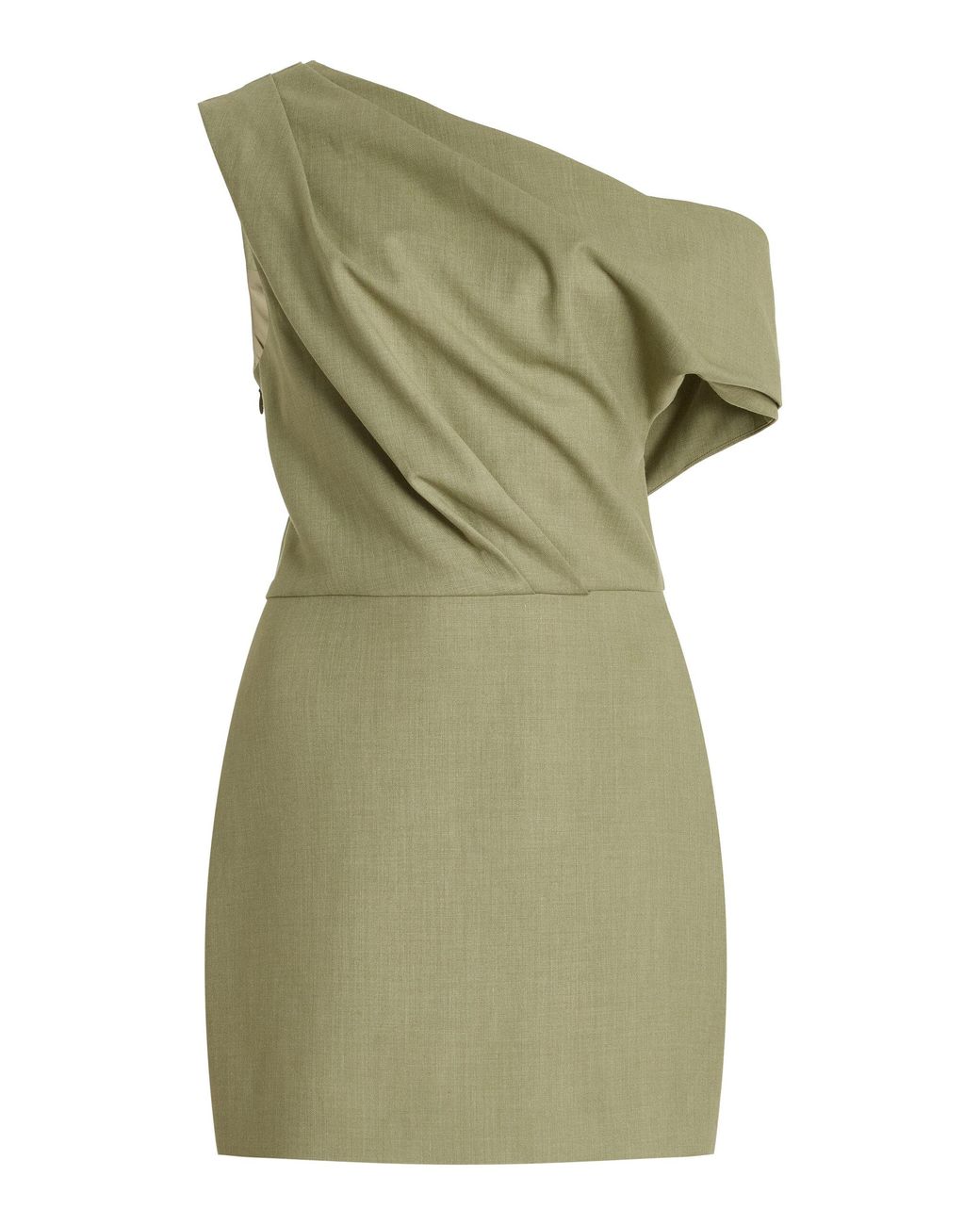 Significant Other Leighton Draped Twill Mini Dress in Green | Lyst Significant Other Leighton Draped Twill Mini Dress in Green | Lyst