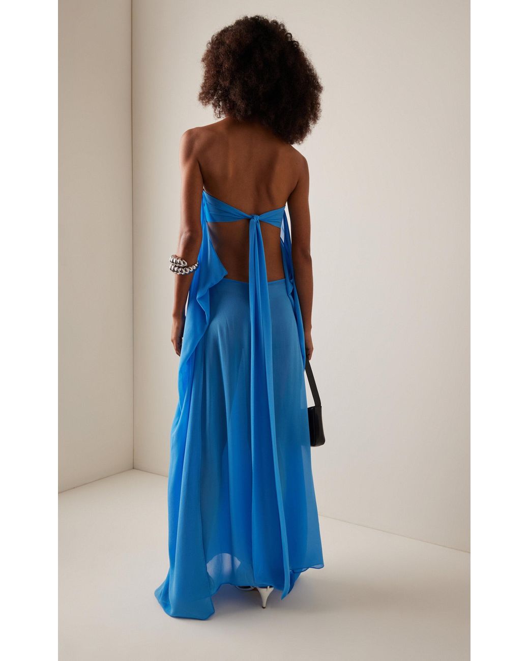 chinese dress ladies Italian Silk Tiered Dress