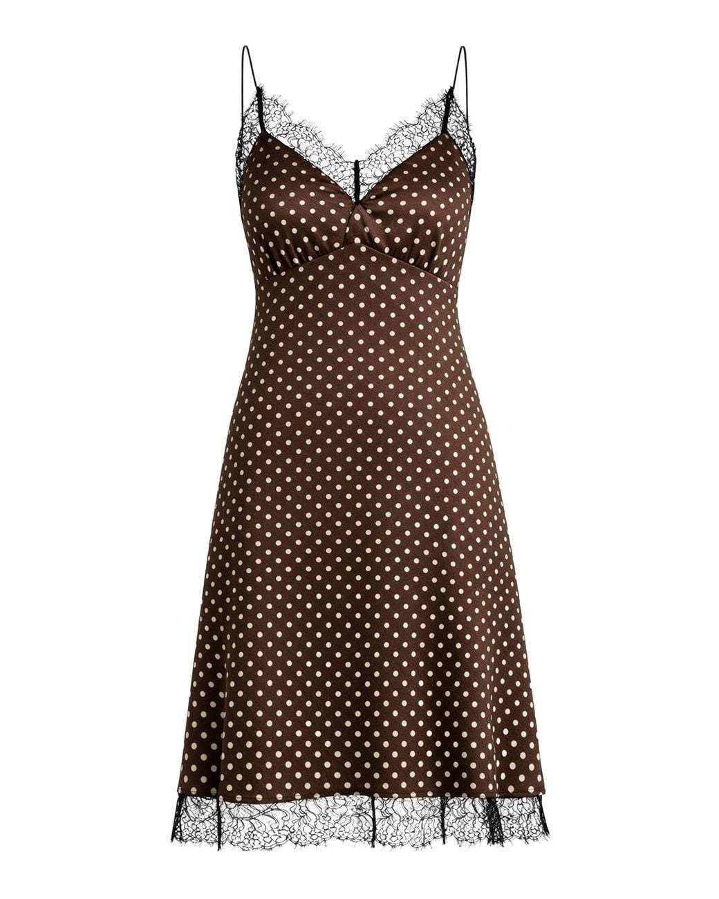 Franchise Brown Layla Silk Midi Dress