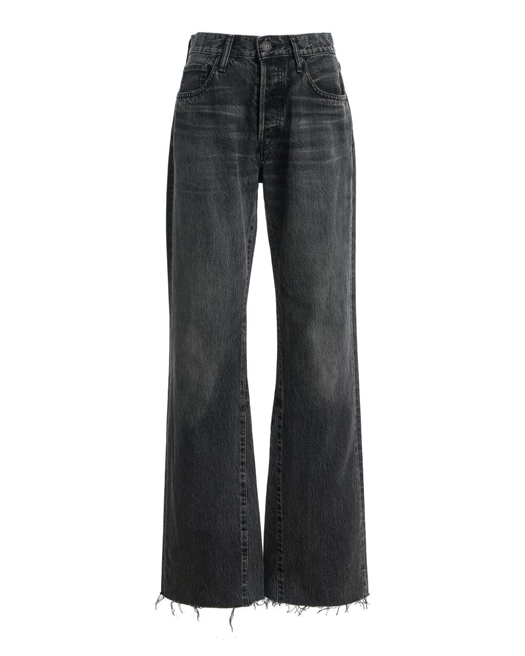 Moussy Black Redhook Remake Rigid Mid-Rise Flared Jeans