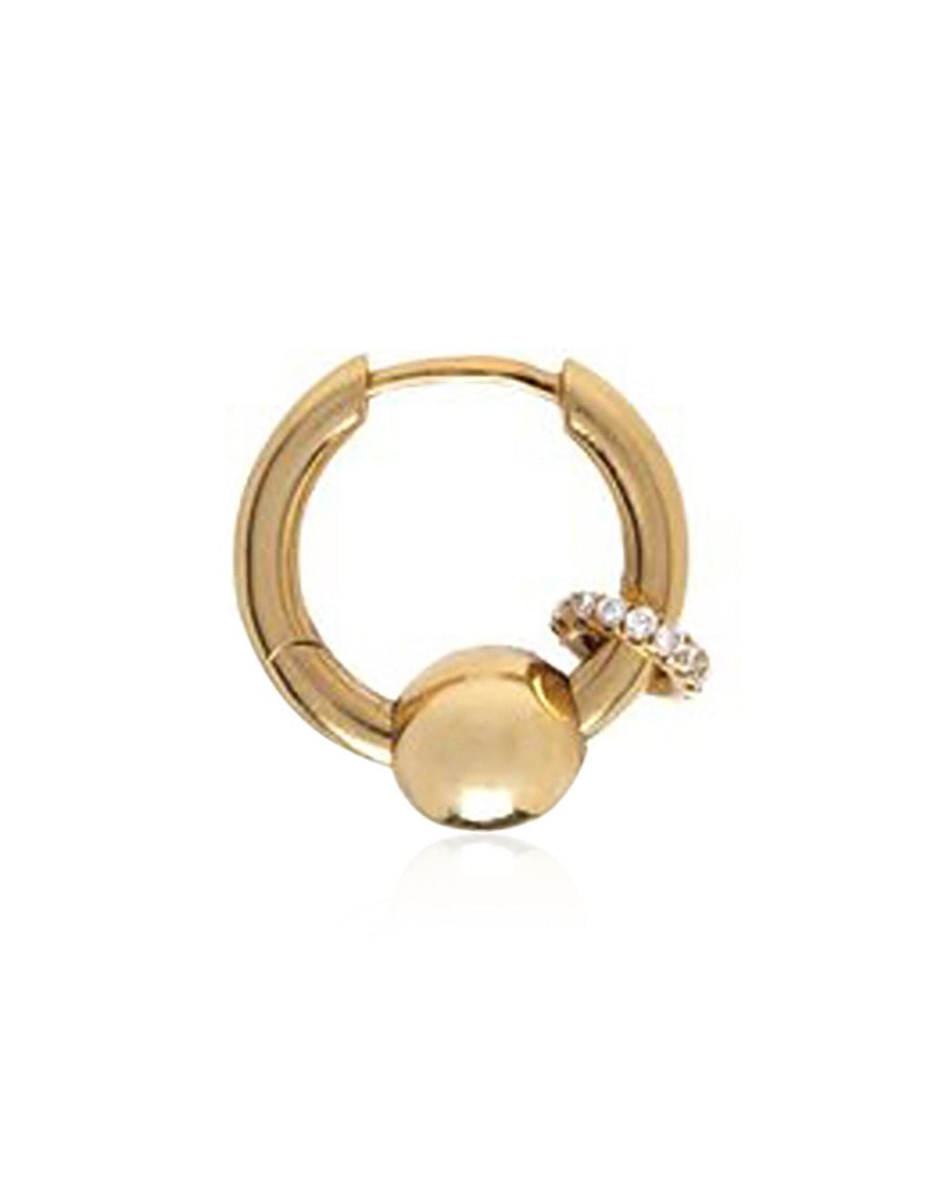 Rainbow K Metallic 14K Nano Piercing Single Earring