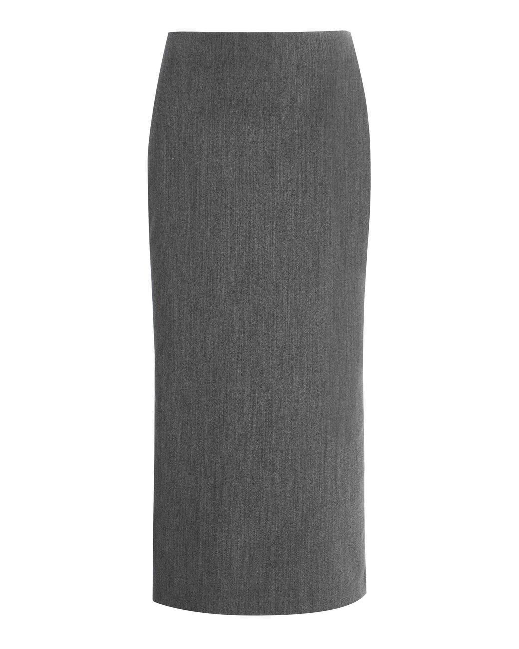 Colleen Allen Gray Tailored Panel Midi Skirt