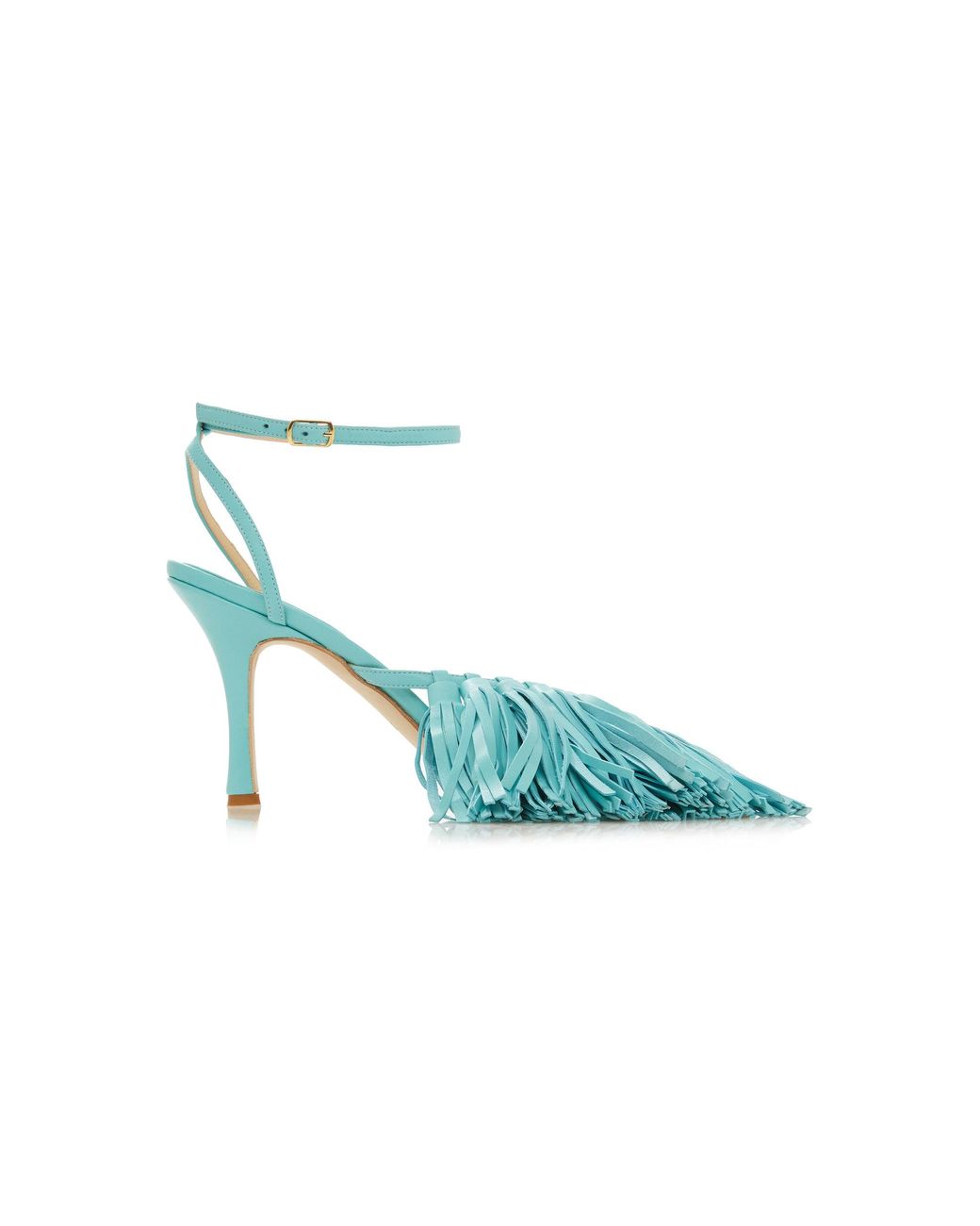 A.W.A.K.E. MODE Delta High Tassel Sandals in Blue | Lyst