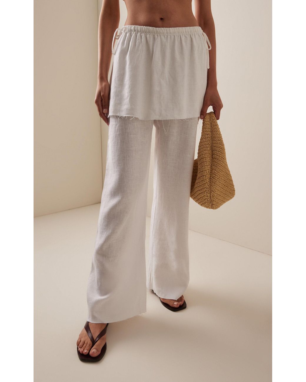Mare Perpetua White Whisper Linen Pants