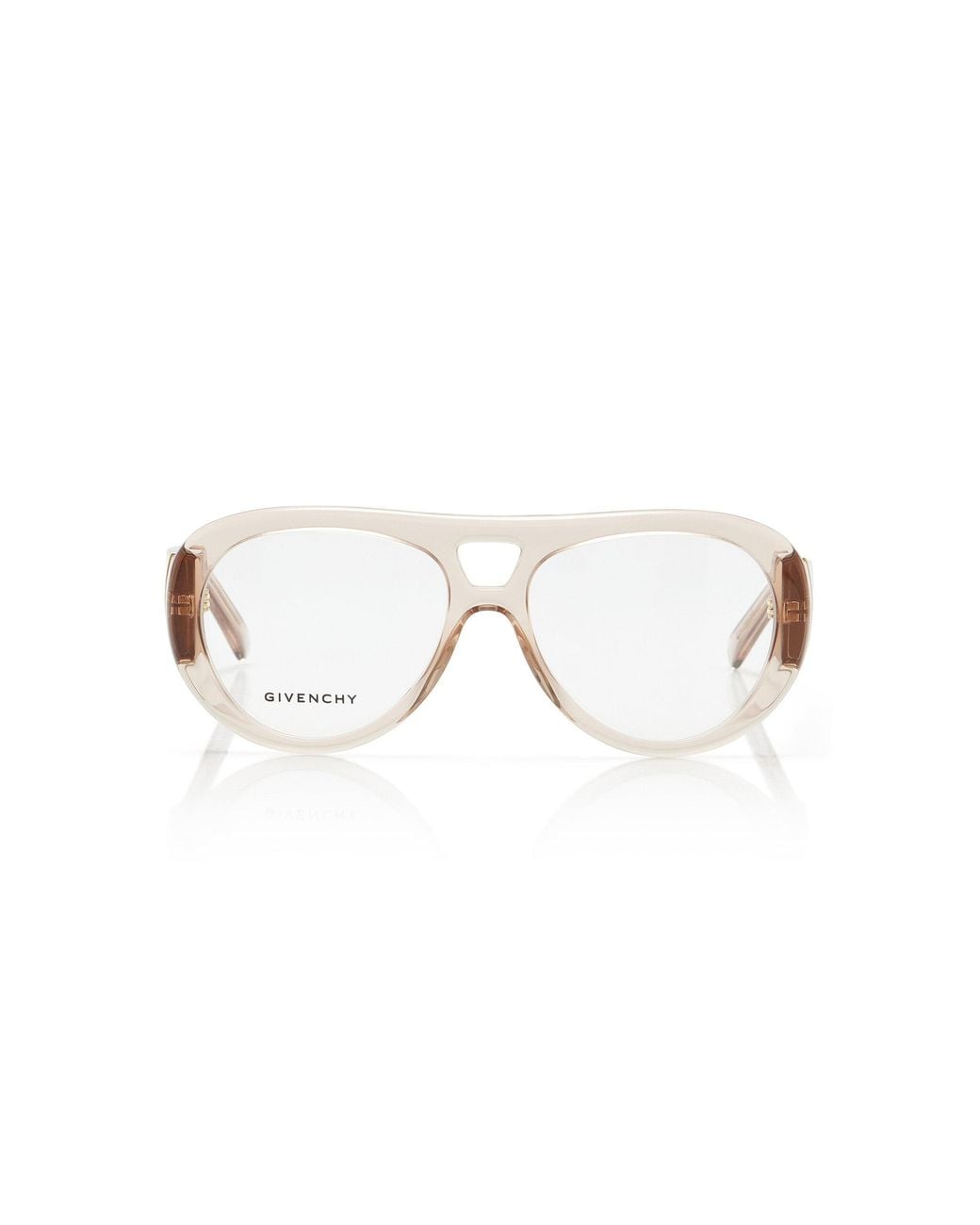 Givenchy Pink Bold Round-Frame Acetate Optical Glasses