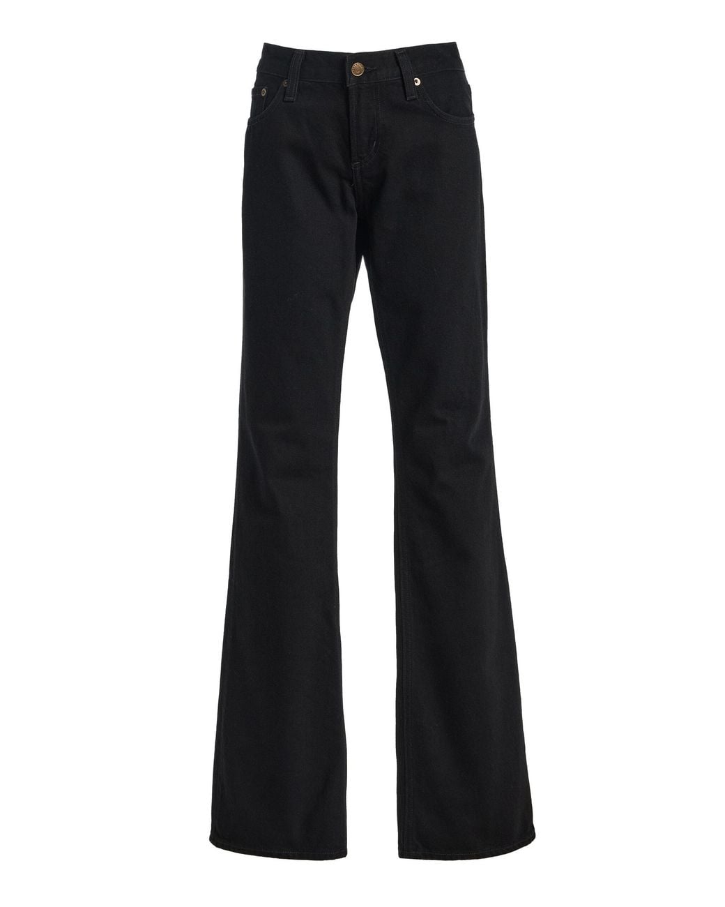 Agolde Black Rigid Low-Rise Flared-Leg Jeans