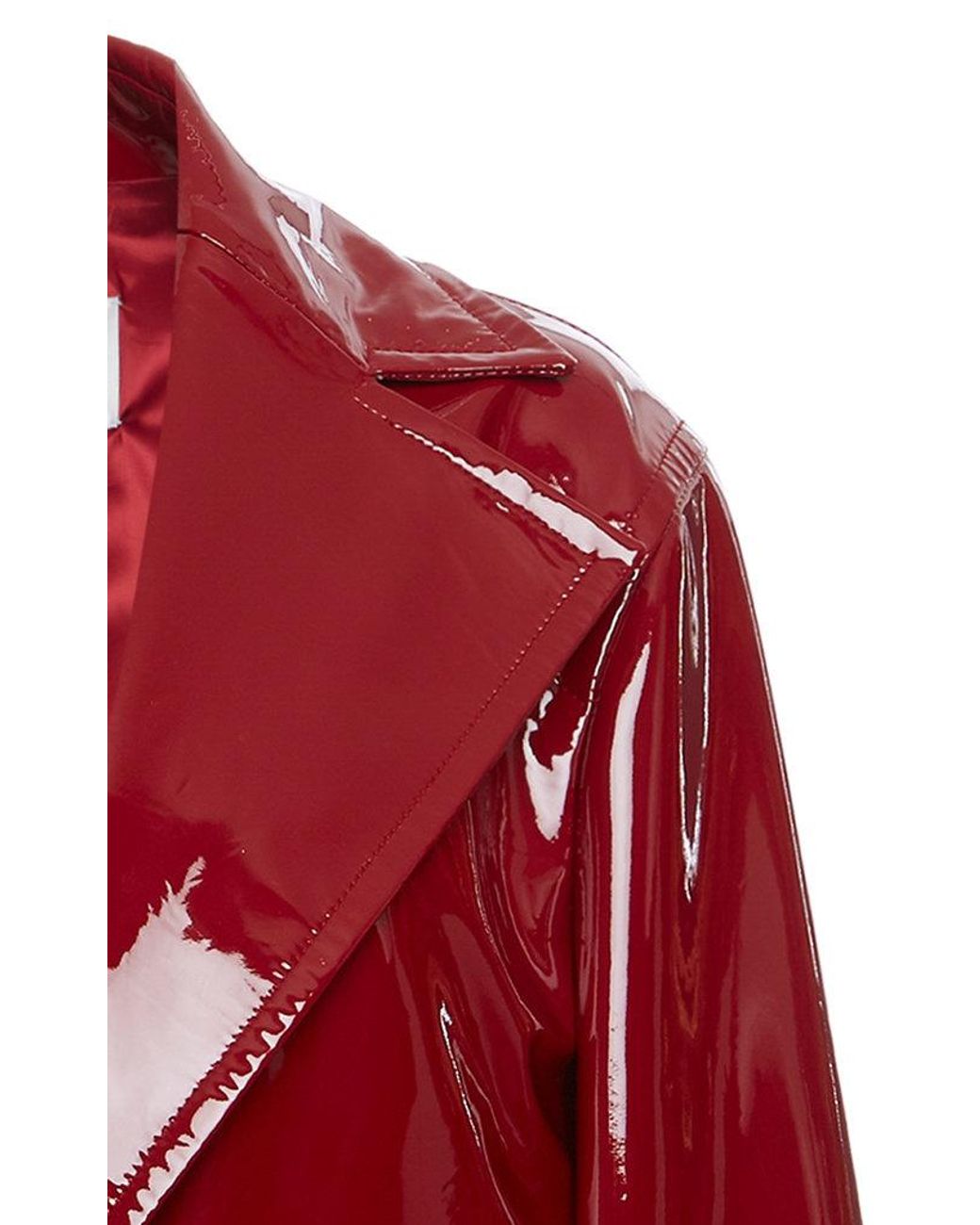 Valentino Patent Leather Jacket in Red