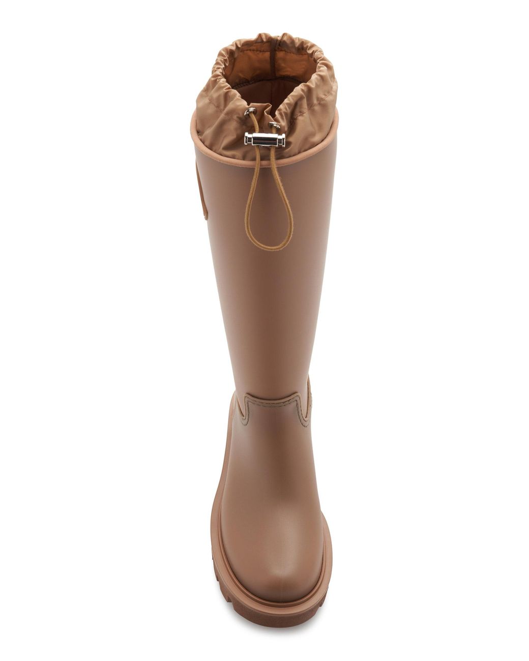 Moncler Kickstream Rubber Rain Boots in Brown | Lyst Canada