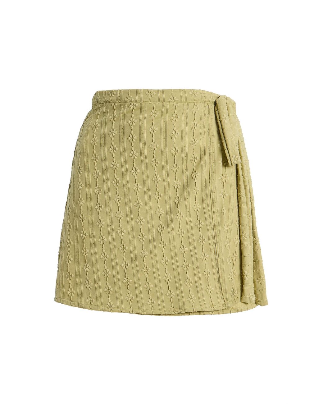 Juillet Green Wrap Skirt
