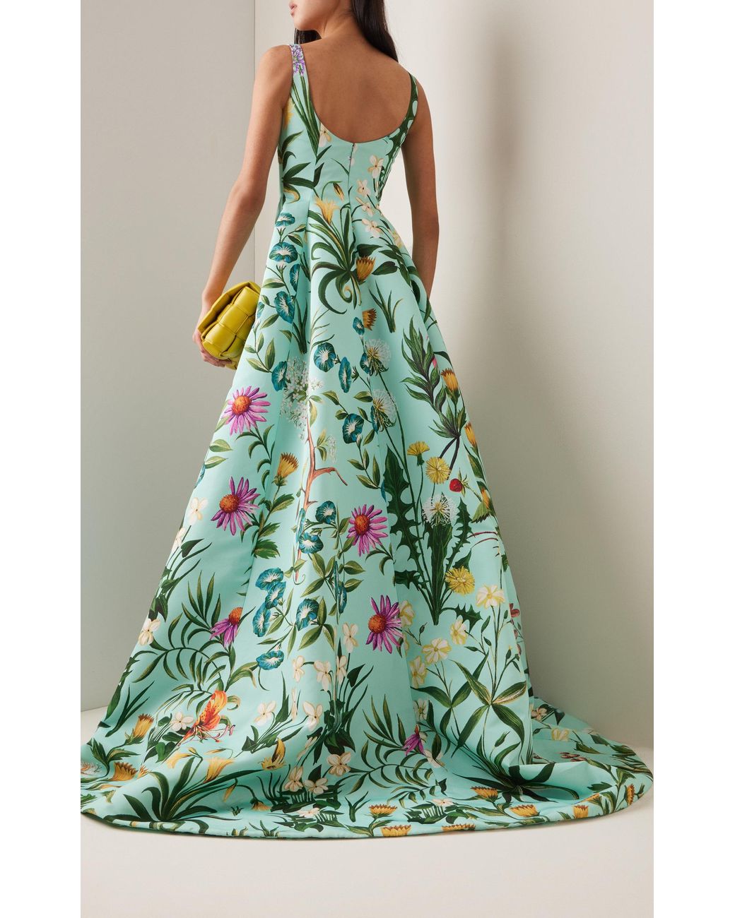 Oscar de la Renta Floral Tapestry Gown | Lyst