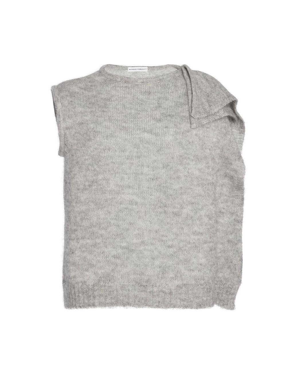 Niccolò Pasqualetti Gray Nota Mohair Vest