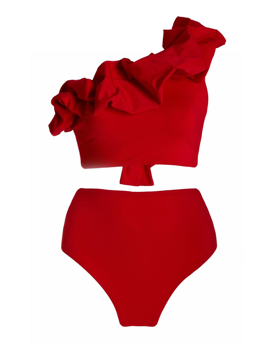 Maygel Coronel Merly One-shoulder Bikini in Red | Lyst