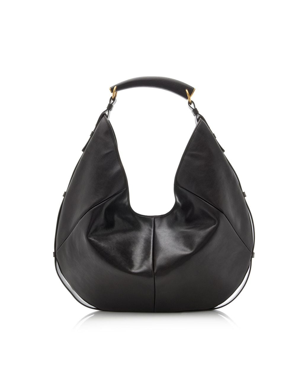 Saint Laurent Black Mombasa Large Leather Bag