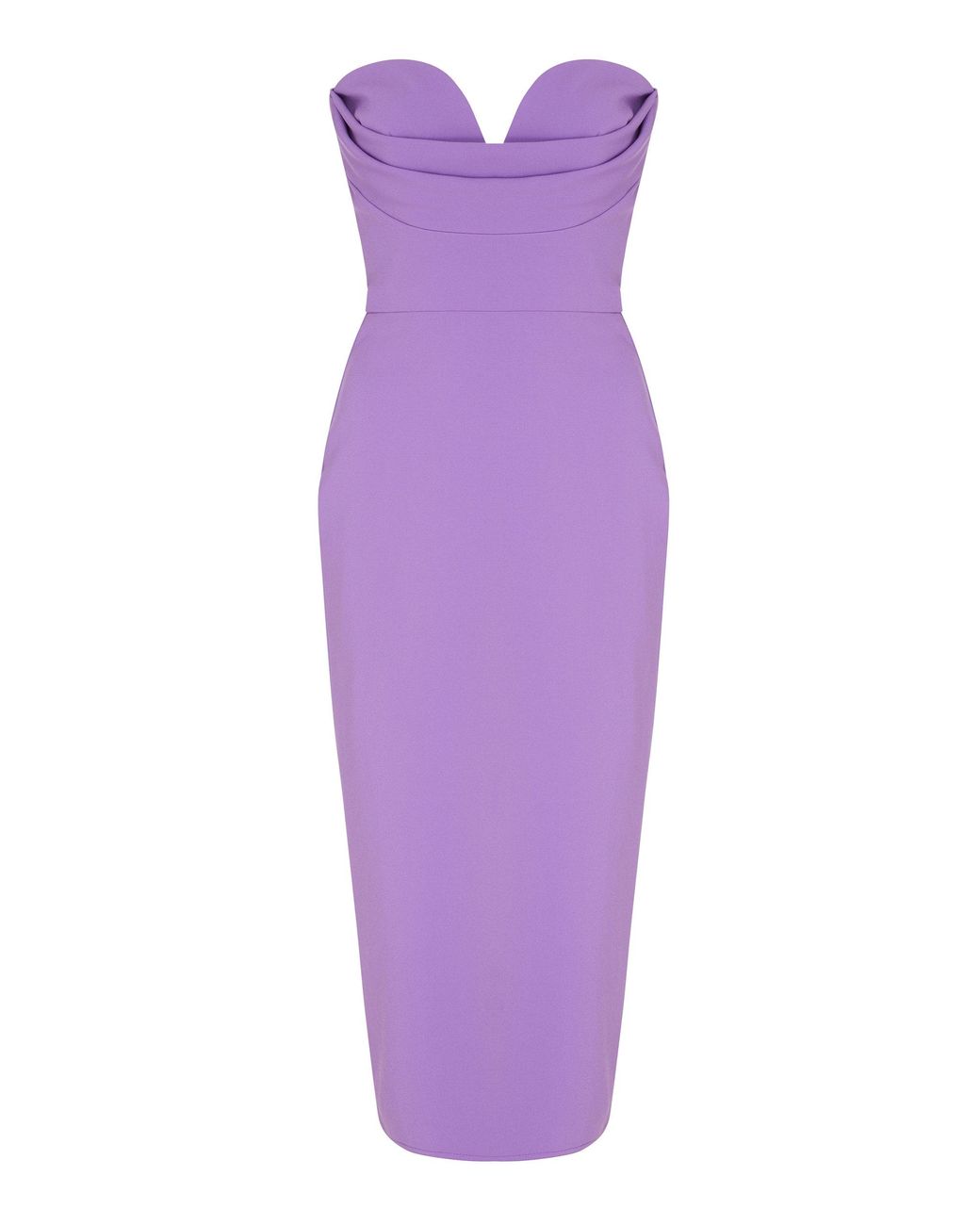 open lace back dress Alex Perry Lilac Round Neck Maxi Dress with Pleated Arm Detail FR 34 (   Sellier