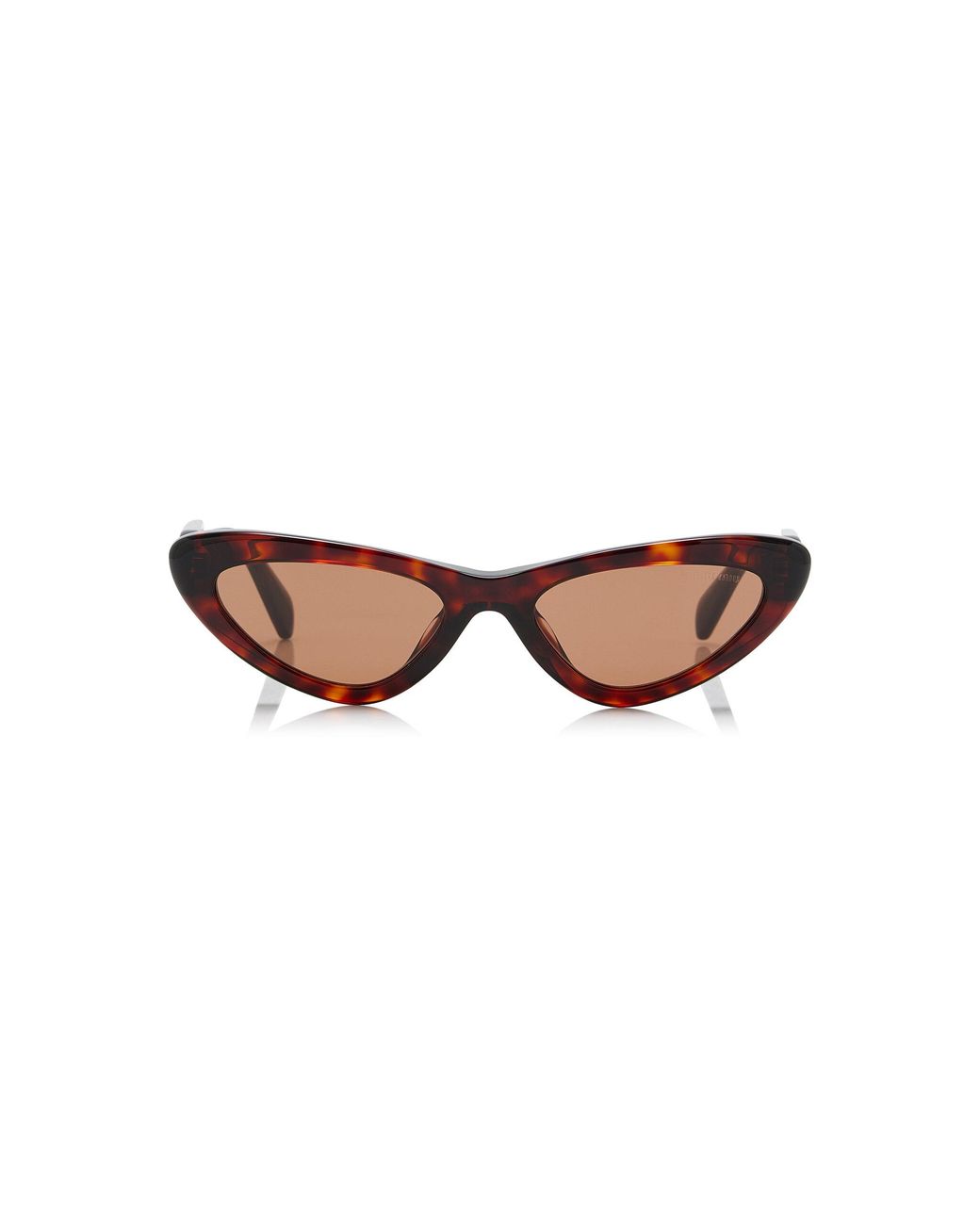Miu Miu Brown Cat-Eye Acetate Sunglasses