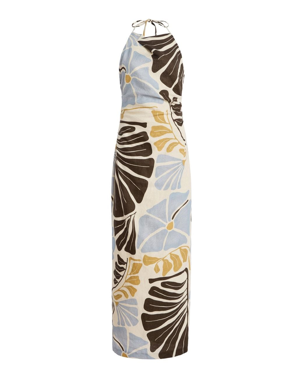 Sir Metallic Lola Linen Maxi Dress